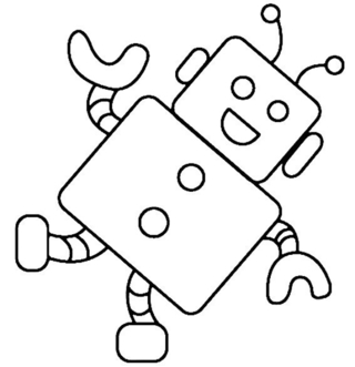 Robot 02 - Coloriages divers - Coloriages - 10doigts.fr
